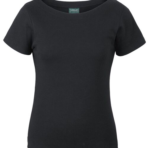 C OF C  LADIES S/S BOAT NECK TEE Thumbnail