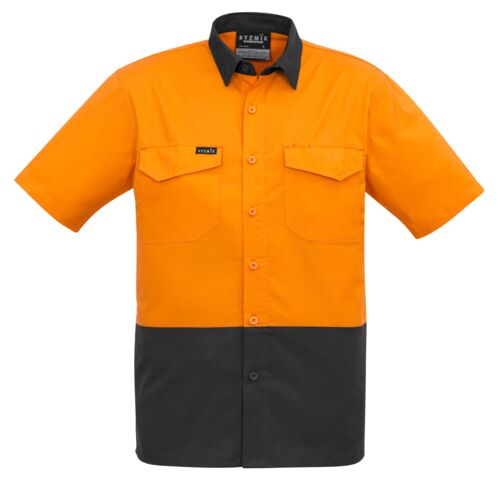 Mens Rugged Cooling Hi Vis Short Sleeve Shirt Thumbnail