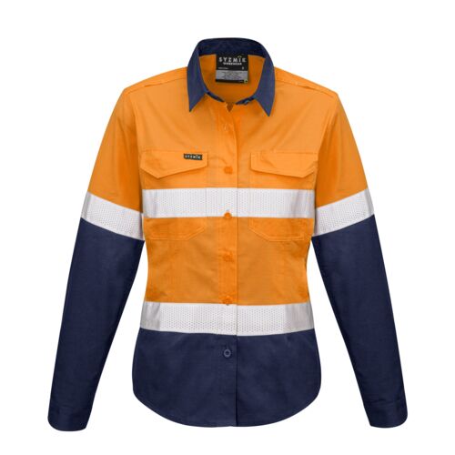 Womens Rugged Cooling Hi Vis Taped Long Sleeve Shirt Thumbnail