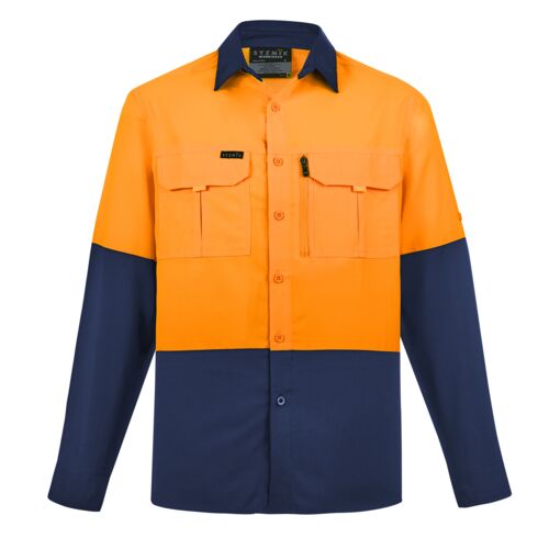 Mens Hi Vis Outdoor Long Sleeve Shirt Thumbnail