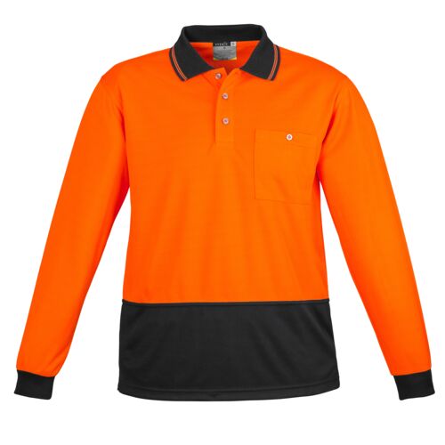 Unisex Hi Vis Basic Long Sleeve Polo Thumbnail