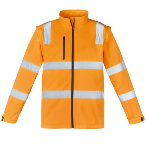Unisex Hi Vis VIC Rail 2 In 1 Softshell Jacket Thumbnail