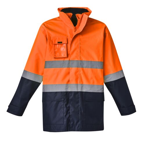 Mens Hi Vis Basic 4 In 1 Waterproof Jacket Thumbnail