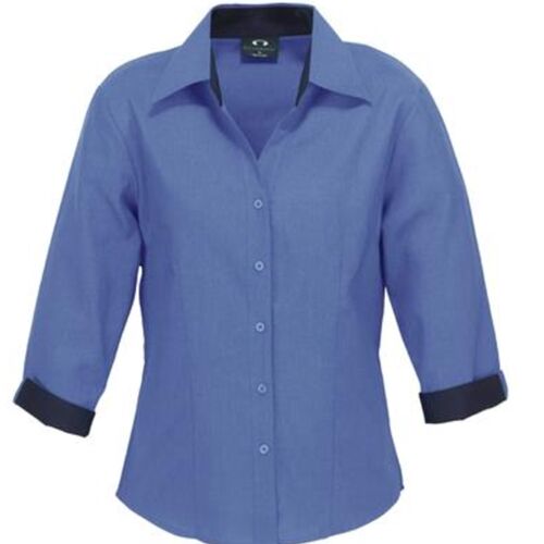 Oasis Ladies 2 Tone 3/4 Shirt LB3604 Thumbnail