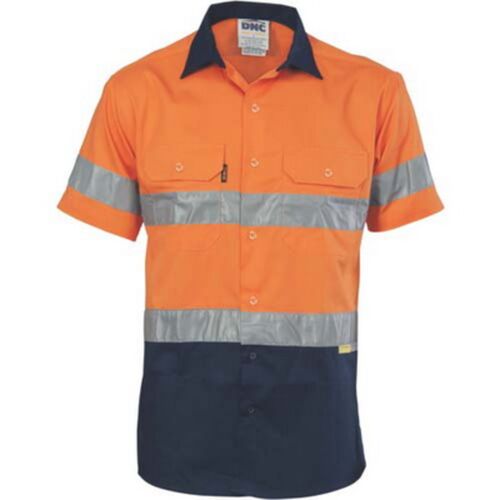 HiVis Two Tone Cotton Shirt with 3M 8910 R/Tape 3833 Thumbnail