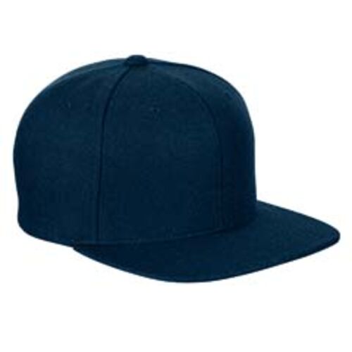 Snapback Cap Adult 6-Panel Wool blend Flat Visor Classic Thumbnail