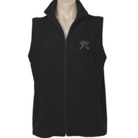 fleece skull - Ladies Poly Fleece Vest Thumbnail