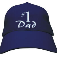 #1 Dad - Heavy Brushed Cotton Cap Thumbnail