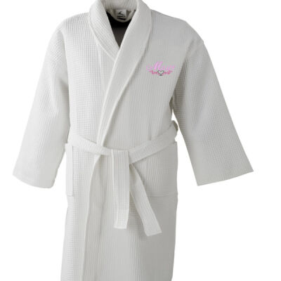 Bath Robes with heart & scroll Thumbnail