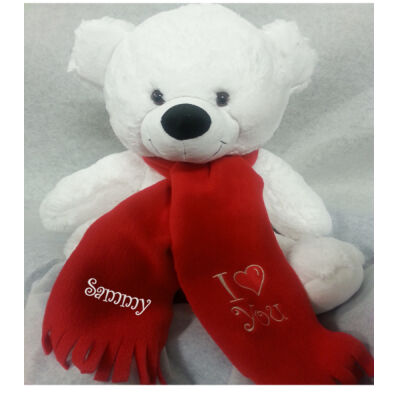 Valentines Teddy with scarf - Valentines Teddy Bear Thumbnail