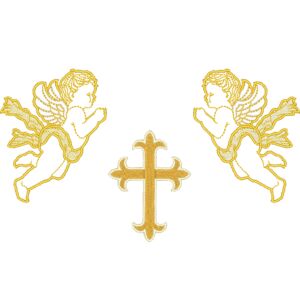 Christening Angel & Cross Thumbnail