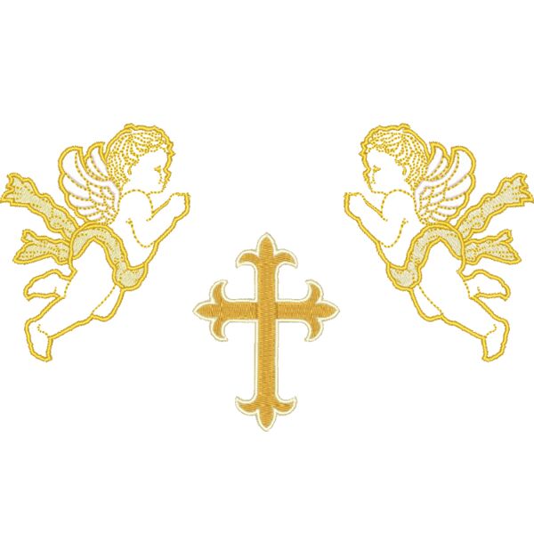 Christening Angel & Cross Thumbnail