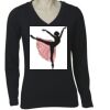 Long Sleeve 'V' Neck Tee TS05A Thumbnail