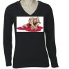 Long Sleeve 'V' Neck Tee TS05A Thumbnail