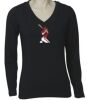 Long Sleeve 'V' Neck Tee TS05A Thumbnail