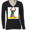 Long Sleeve 'V' Neck Tee TS05A Thumbnail