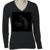 Long Sleeve 'V' Neck Tee TS05A Thumbnail