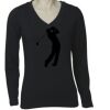 Long Sleeve 'V' Neck Tee TS05A Thumbnail